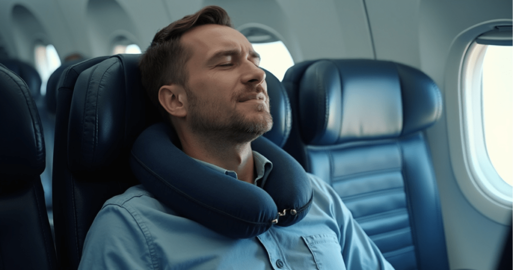 how to wear a neck pillow