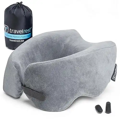 TRAVELREST Nest Memory Foam Travel Pillow